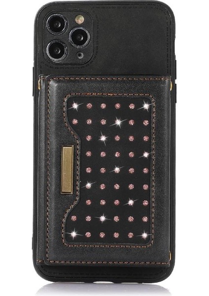 IPhone 11 Pro Max Koruyucu Kılıf Flip Case Kart Tutucu ile Uyumlu (Yurt Dışından)