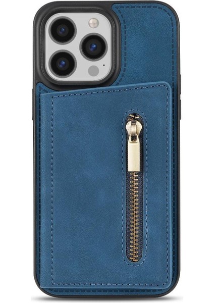 IPhone 14 Pro Max Fermuarlı Cep Kılıfı Kart Tutucu Geri Çevirme ile Uyumlu (Yurt Dışından) fiyatları