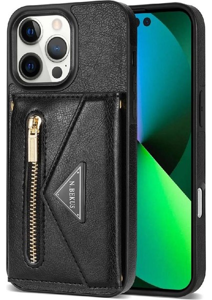 IPhone 16 Pro Fermuarlı Cep Kılıfı Kart Tutucu Cüzdan Kılıf ile Uyumlu (Yurt Dışından) fiyatları