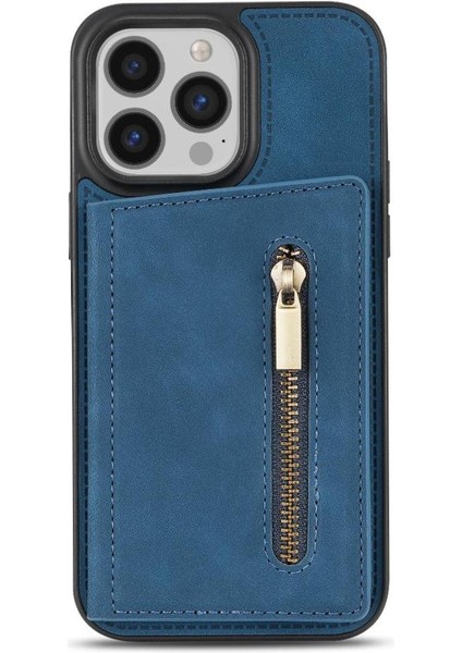 IPhone 14 Pro Fermuarlı Cep Kılıfı ile Uyumlu Pu Deri Arka Flip Case (Yurt Dışından) fiyatları