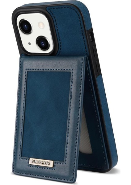 IPhone 14 Plus Flip Case Kickstand Rfıd Engelleme Kapağı ile Uyumlu (Yurt Dışından) modelleri