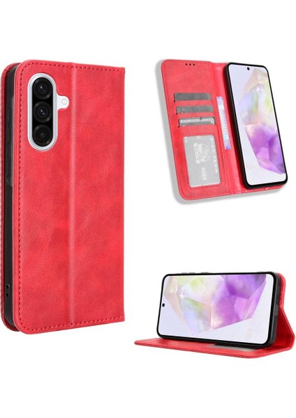 Galaxy A36 Pu Deri Cüzdan Manyetik Kapatma Için Kılıf (Yurt Dışından)