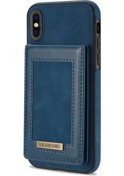 Güçlü Engelleme IPhone Xs Max Flip Case Kart Tutucu Rfıd ile Uyumlu (Yurt Dışından)