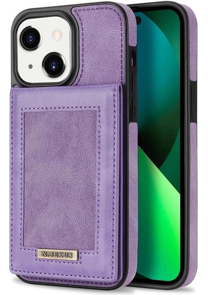 IPhone 14 Plus Flip Case Kickstand Rfıd Engelleme Kapağı ile Uyumlu (Yurt Dışından)