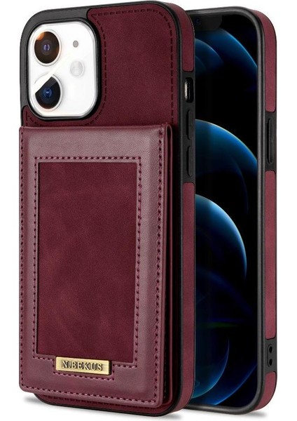 IPhone 12 Flip Case Rfıd Engelleme Kart Sahibinin Güçlü ile Uyumlu (Yurt Dışından)