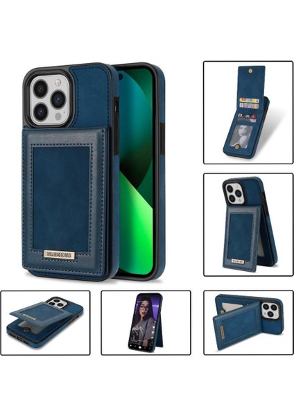 IPhone 14 Pro Flip Case Güçlü Manyetik Adsorpsiyon Rfıd ile Uyumlu (Yurt Dışından)