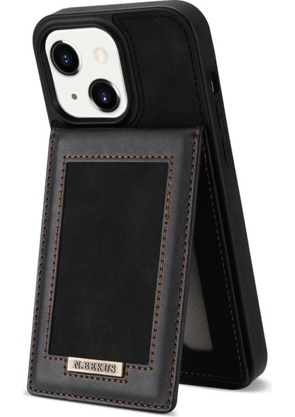IPhone 14 Plus Flip Case Kickstand Rfıd Engelleme Kapağı ile Uyumlu (Yurt Dışından)