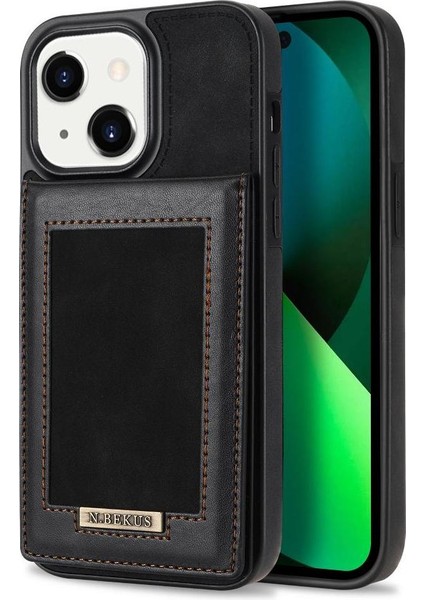 IPhone 14 Plus Flip Case Kickstand Rfıd Engelleme Kapağı ile Uyumlu (Yurt Dışından)