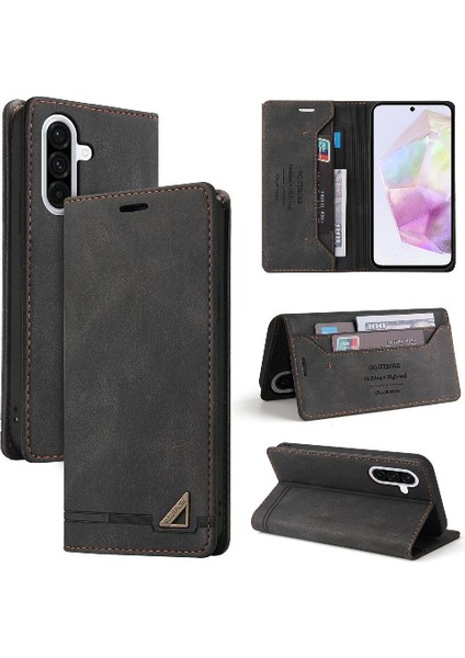 Galaxy A36 Kickstand Premium Deri Premium Iki Için Flip Case (Yurt Dışından)