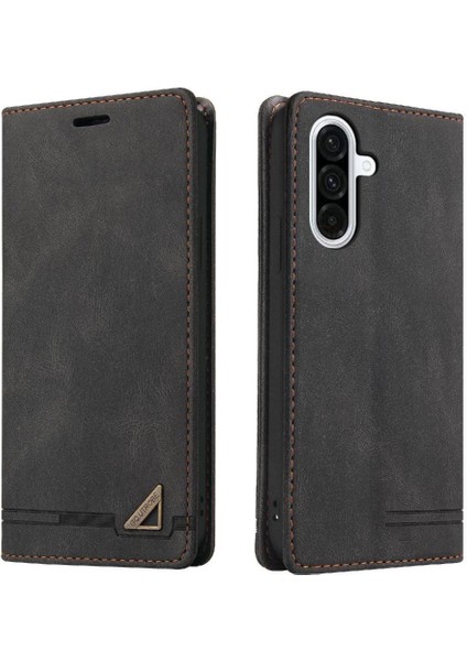 Galaxy A36 Kickstand Premium Deri Premium Iki Için Flip Case (Yurt Dışından) modelleri