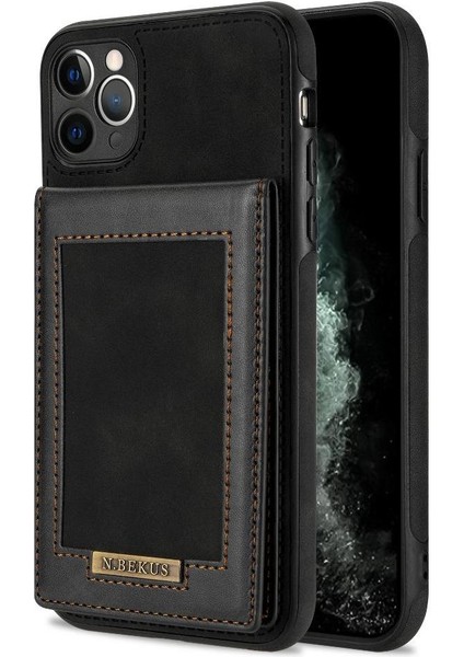 IPhone 11 Pro Flip Case Kart Tutucu Kickstand Güçlü Rfıd ile Uyumlu (Yurt Dışından)