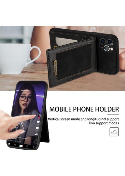 IPhone 11 Pro Flip Case Kart Tutucu Kickstand Güçlü Rfıd ile Uyumlu (Yurt Dışından)