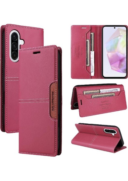 Galaxy A56 Flip Kapak Darbeye Cüzdan Rfıd Için Flip Case (Yurt Dışından)