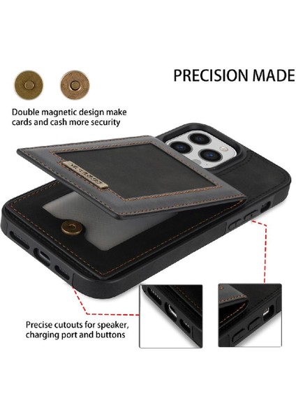 IPhone 15 Pro Max Flip Case Güçlü Manyetik Adsorpsiyon ile Uyumlu (Yurt Dışından)