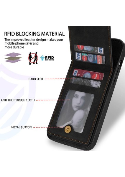 IPhone 15 Pro Max Flip Case Güçlü Manyetik Adsorpsiyon ile Uyumlu (Yurt Dışından)