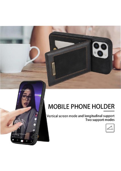 IPhone 15 Pro Max Flip Case Güçlü Manyetik Adsorpsiyon ile Uyumlu (Yurt Dışından)