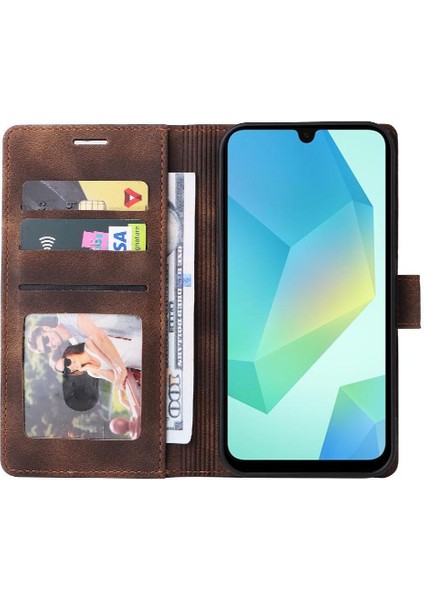 Galaxy A16 Deri Kılıf Darbeye Kapak Kapak Için Flip Case (Yurt Dışından) fırsatları