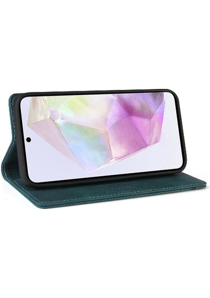 Galaxy A56 Premium Deri Premium Deri Iki Için Flip Case (Yurt Dışından) fırsatları