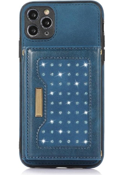 IPhone 11 Pro Max Koruyucu Kılıf Flip Case Kart Tutucu ile Uyumlu (Yurt Dışından)