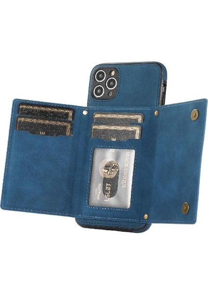 IPhone 11 Pro Max Koruyucu Kılıf Flip Case Kart Tutucu ile Uyumlu (Yurt Dışından)