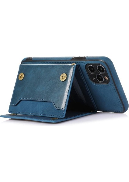 IPhone 11 Pro Max Koruyucu Kılıf Flip Case Kart Tutucu ile Uyumlu (Yurt Dışından)