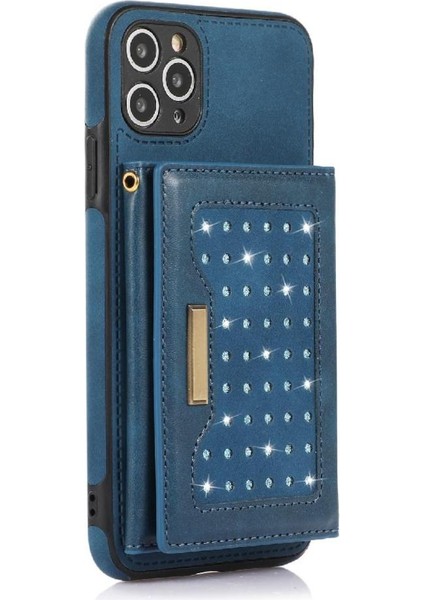 IPhone 11 Pro Max Koruyucu Kılıf Flip Case Kart Tutucu ile Uyumlu (Yurt Dışından)