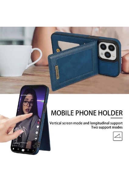 IPhone 15 Pro Max Flip Case Güçlü Manyetik Adsorpsiyon ile Uyumlu (Yurt Dışından)