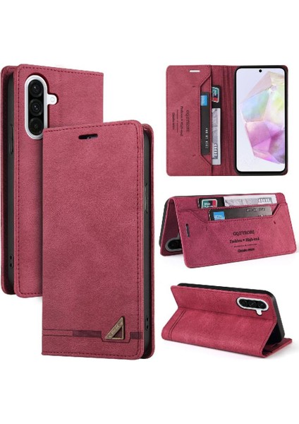 Galaxy A36 Kickstand Premium Deri Premium Iki Için Flip Case (Yurt Dışından)