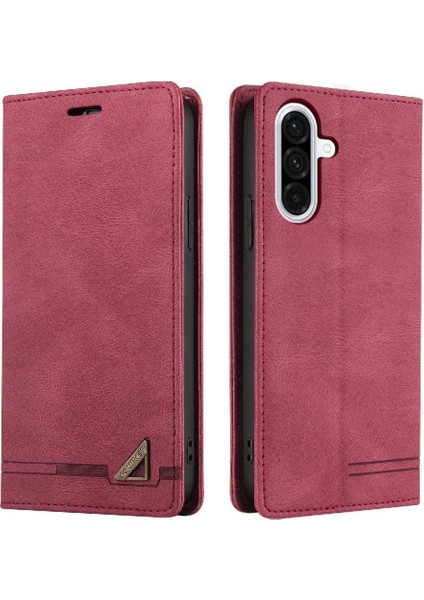 Galaxy A36 Kickstand Premium Deri Premium Iki Için Flip Case (Yurt Dışından) modelleri