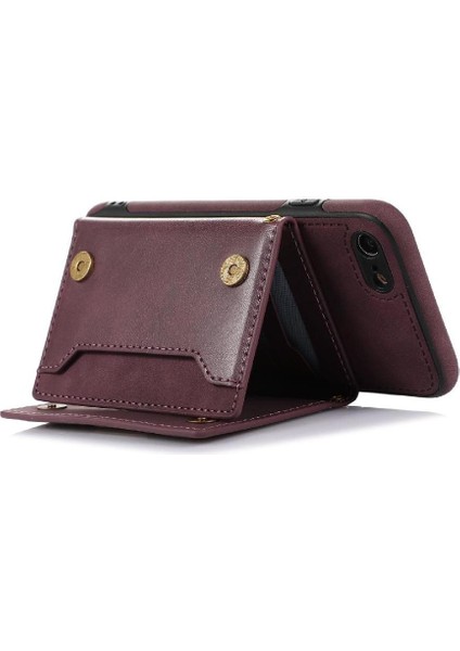 IPhone Se2/se3 Koruyucu Kılıf Flip Case Rfıd Engelleme ile Uyumlu (Yurt Dışından)