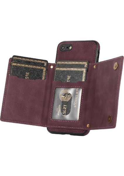 IPhone Se2/se3 Koruyucu Kılıf Flip Case Rfıd Engelleme ile Uyumlu (Yurt Dışından)