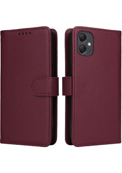 Galaxy A05 Rfıd Engelleme Kablosuz Şarj Cüzdanı Için Flip Case (Yurt Dışından)