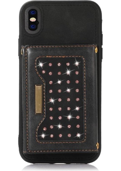 IPhone Xs/x Moda Glitter Cüzdan Kılıf Flip Case Rfıd ile Uyumlu (Yurt Dışından) indirimleri