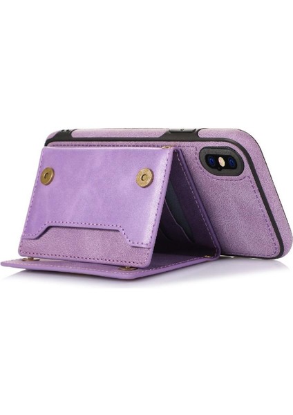 IPhone Xs Max Moda Glitter Cüzdan Kılıf Koruyucu Kapak ile Uyumlu (Yurt Dışından)