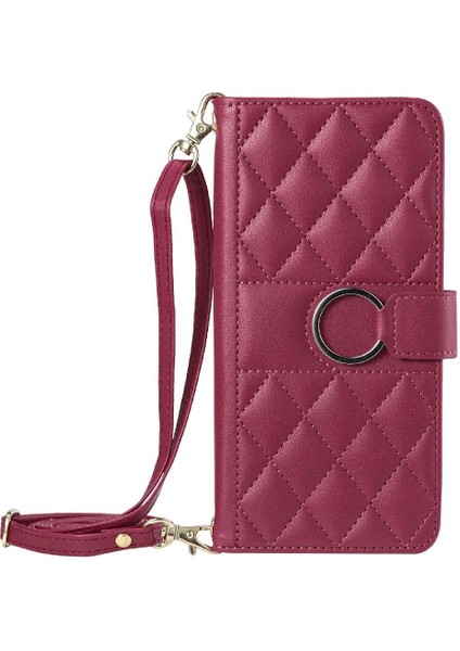 Oppo A56 Cüzdan Pu Deri Manyetik Uzun Kayış Kart Yuvaları Için Flip Case (Yurt Dışından) modelleri