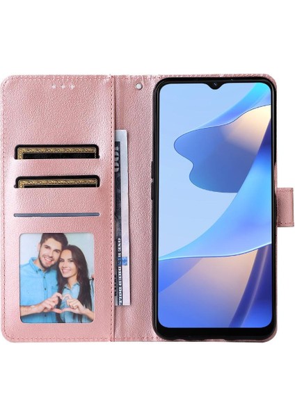 Oppo A56 Kickstand Manyetik Kart Tutucu Pu Deri Kılıf Için Flip Case (Yurt Dışından) fiyatları