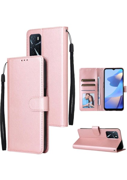 Oppo A56 Kickstand Manyetik Kart Tutucu Pu Deri Kılıf Için Flip Case (Yurt Dışından) modelleri