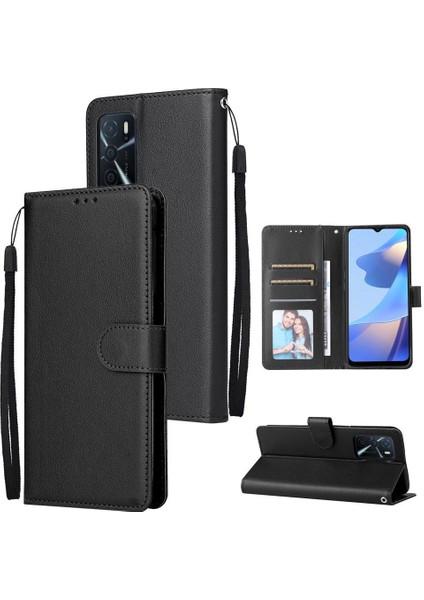Oppo A56 Kickstand Manyetik Kart Tutucu Pu Deri Kılıf Için Flip Case (Yurt Dışından) fiyatları