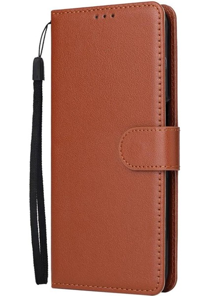 Oppo A56 Kickstand Manyetik Kart Tutucu Pu Deri Kılıf Için Flip Case (Yurt Dışından)