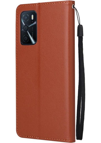 Oppo A56 Kickstand Manyetik Kart Tutucu Pu Deri Kılıf Için Flip Case (Yurt Dışından) modelleri