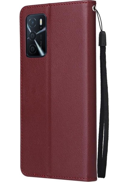 Oppo A56 Kickstand Manyetik Kart Tutucu Pu Deri Kılıf Için Flip Case (Yurt Dışından) fırsatları