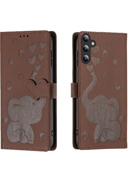 Galaxy A16 Üç Kart Yuvası Premium Deri Için Flip Case (Yurt Dışından)