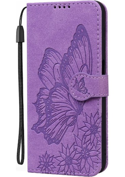 Galaxy A16 Pu Deri Cüzdan Kart Yuvaları Tutucu Için Flip Case (Yurt Dışından)