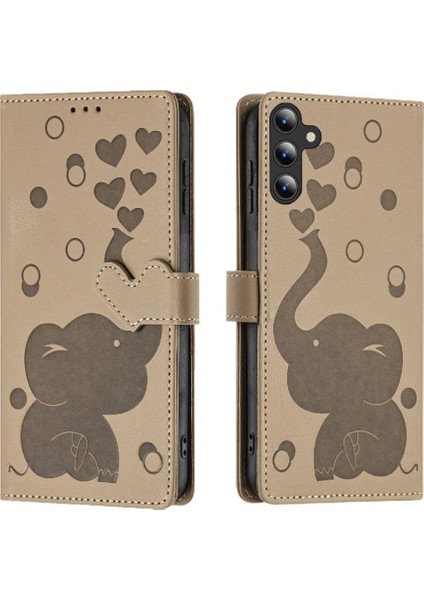 Galaxy A16 Üç Kart Yuvası Premium Deri Için Flip Case (Yurt Dışından)