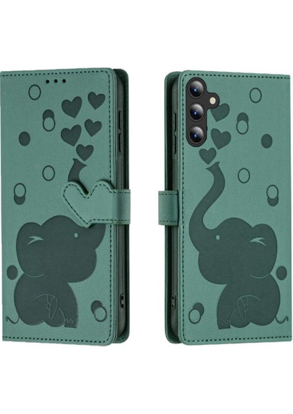 Galaxy A16 Üç Kart Yuvası Premium Deri Için Flip Case (Yurt Dışından)