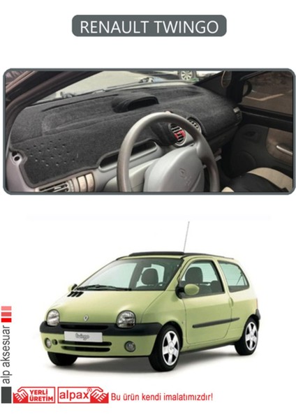 Renault Twıngo Torpido Koruma Halısı - Gri Kenar