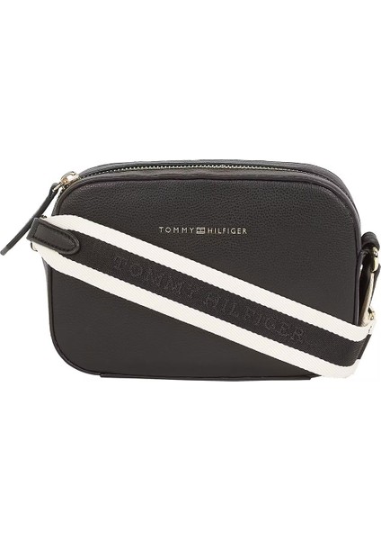 Kadın Th Logotape Camera Bag Omuz Çantası - Siyah fiyatları