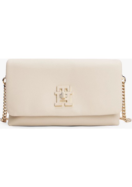 Kadın Th Modern Mini Crossover Çanta - Bej