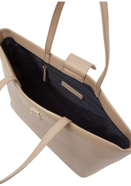 Kadın Modern Tote Omuz Çanta - Bej fırsatları