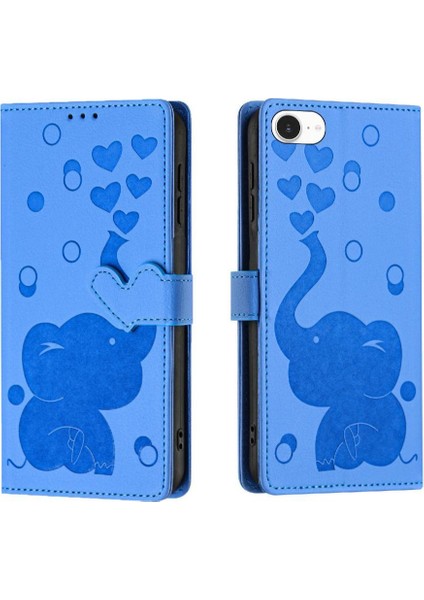 IPhone 16E Premium Deri Üç Kart Yuvaları Kickstand Için Flip Case (Yurt Dışından)